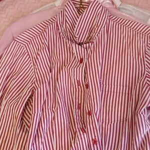 Cruel Girl pinstripe button dow